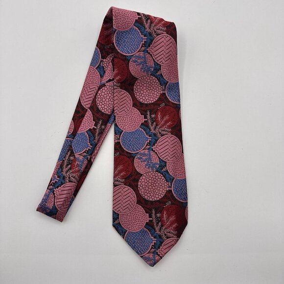 RARE Vintage Wembley Tie Silk Embroidered Christmas Ornaments Holiday Pink Blue - Picture 4 of 5